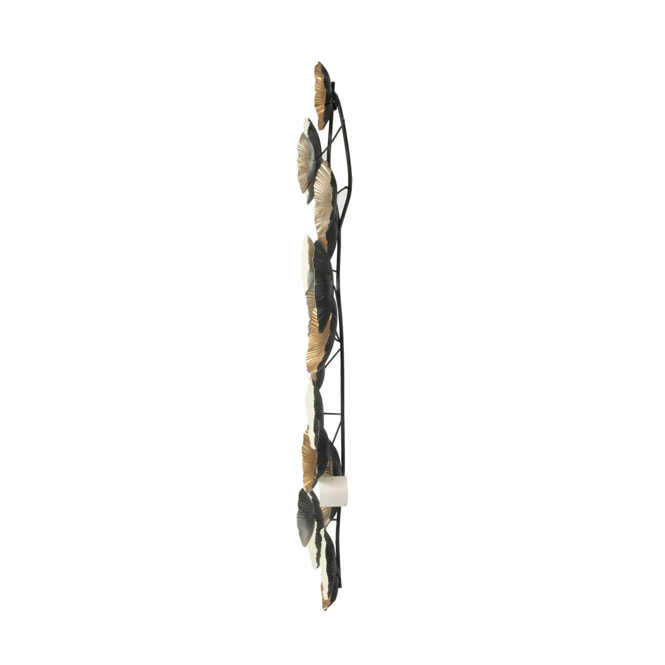 39.5" x 18" Metal Contemporary Wall Decor Accent, Large Hanging Sculpture for Bedroom Entryway Living Room