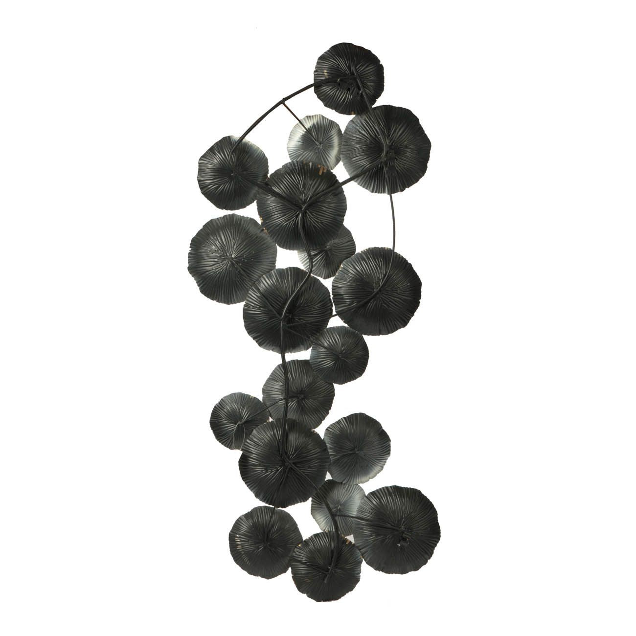 39.5" x 18" Metal Contemporary Wall Decor Accent, Large Hanging Sculpture for Bedroom Entryway Living Room