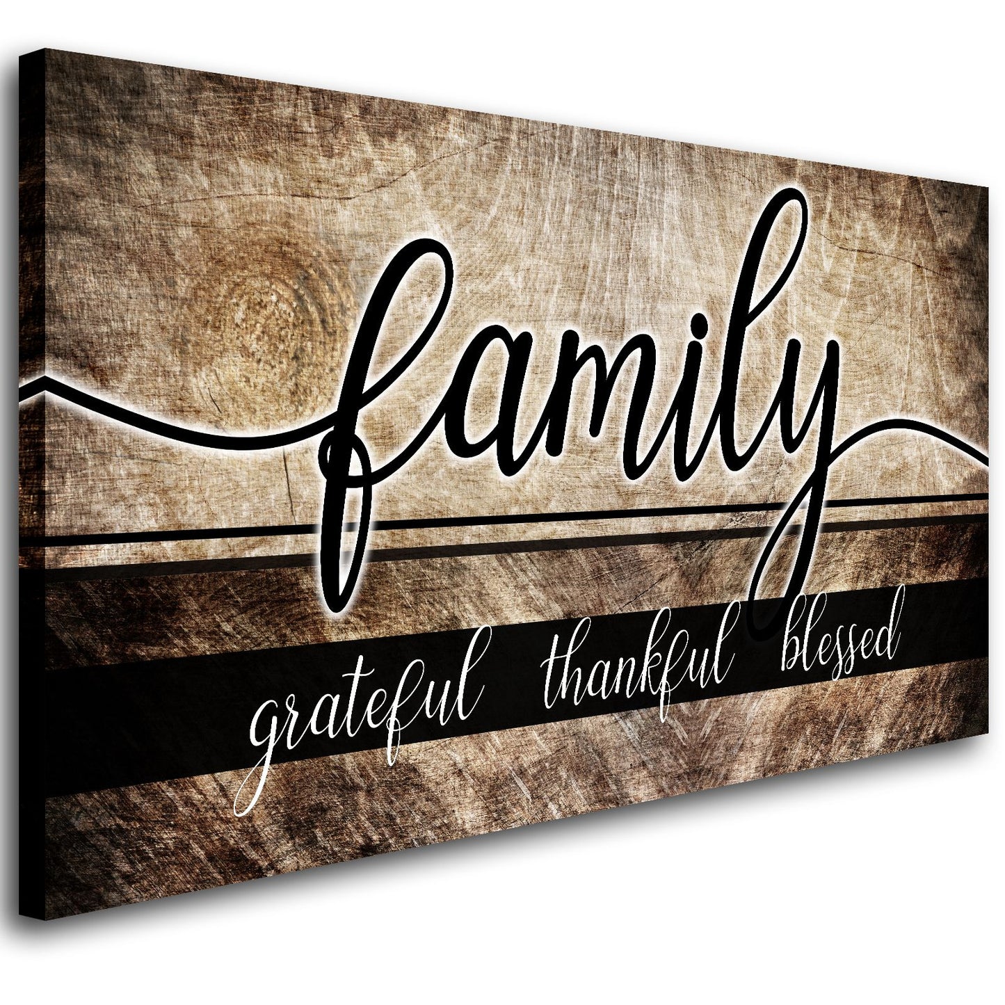 Canvas Wall Art for Living Room,Family Wall Art,Family Grateful Thankful Blessed Wall Decor,Family Quotes Canvas Prints Painting Framed Artwork Picture for Dining Room Bedroom Home Decoration 20"x40"