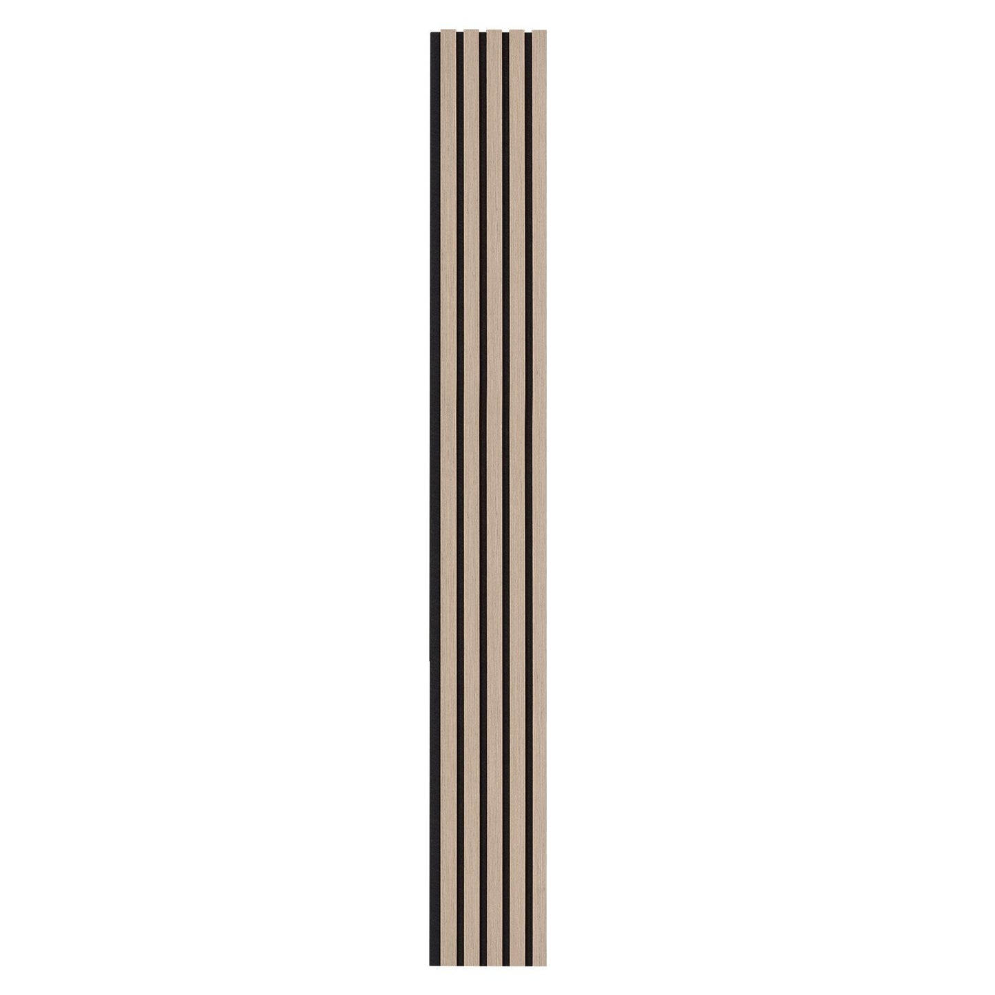 Wood Slat Acoustic Panels 7.9 x 94.5 inch for Modern Wall Decor Silver Wood