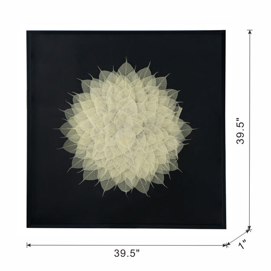 39.5x1x39.5" Camilla Square Shadow Box Wall Décor