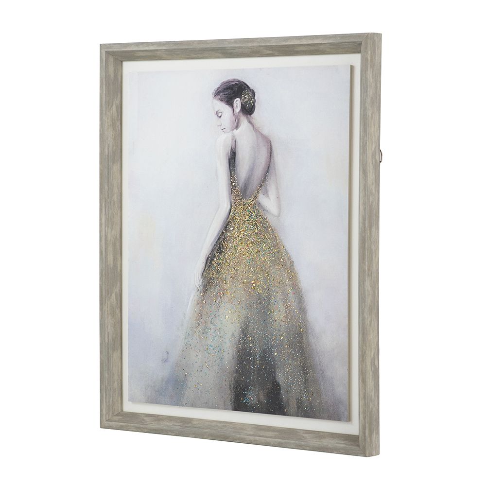 17" x 21" Feminine Figure Wall Art, Wall Decor for Living Room Dining Room Office Bedroom